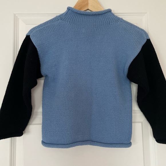 Rolled Neck Claver Pirate Cotton Sweater - Picture 7 of 8